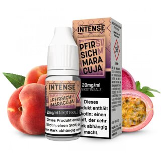 GermanFlavours Intense Nikotinsalz E-Liquid 10ml - Pfirsich Maracuja 20mg/ml