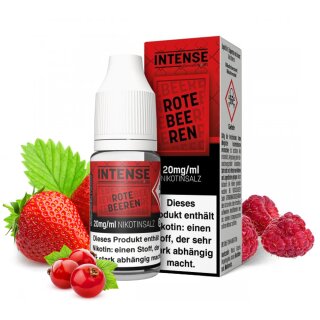 GermanFlavours Intense Nikotinsalz E-Liquid 10ml - Rote Beeren 20mg/ml