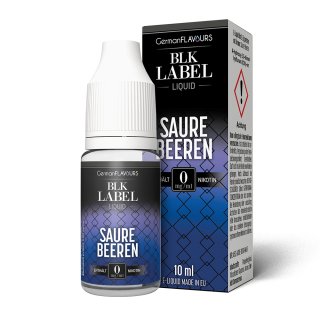 GermanFlavours Black Label E-Liquid 10ml - Saure Beeren 6mg/ml
