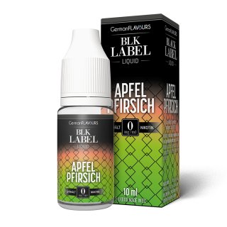 GermanFlavours Black Label E-Liquid 10ml - Apfel Pfirsich