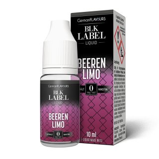 GermanFlavours Black Label E-Liquid 10ml - Beeren Limo 0mg/ml